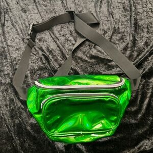 Green Shiny Fanny Pack